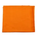Detailed view of a bright orange hip-hop bandana scarf with fine stitched edges. - 55x55cm / Orange