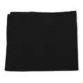 Plain black square cotton bandana for hip-hop dancing and versatile streetwear styling - 55x55cm / Black