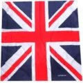 Bandana cuadrada de algodón con patrón Union Jack para hip hop y street dance estilo - 55x55cm / Bandera Británica (Union Jack)