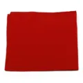 Macro view showing the vibrant red fabric texture of a cotton square hiphop bandana scarf - 55x55cm / Red