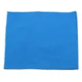 Close-up of bright blue hip-hop square bandana showing fine fabric texture and stitched edges. - 55x55cm / Lake Blue