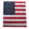 Bandana de algodón 100% con diseño de bandera americana para estilo hip hop y dance - 55x55cm / Estrellas y Franjas (Bandera de EE. UU.)
