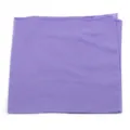 A high-quality detail view of a plain purple hip hop square bandana with fine cotton texture - 55x55cm / Light Purple