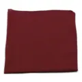 Detailed macro view of burgundy cotton hip-hop bandana with stitched edges - 55x55cm / Burgundy