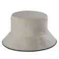 Unisex beige Baumwolle Anglerhut mit doppelseitigem Design für Sonnenschutz - Wende-Stil (Beige) / Beige