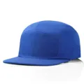 Quick-drying five-panel camper hat with a flat brim in a vibrant royal blue color - Fits 56-60cm / Sapphire Blue