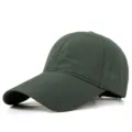 Casquette de baseball en maille à séchage rapide avec longue visière, couleur vert foncé - Vert Militaire