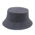 Cappello a secchiello in cotone traspirante grigio scuro per la protezione solare - Grigio scuro