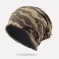 Berretto slouchy casual con classico motivo mimetico per uomo e donna - Senza Fodera (Elastico) / Camouflage da giungla
