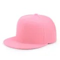 Gorra de béisbol rosa de ala plana para niños, elegante gorra snapback de estilo hip-hop. - 50-54cm / Rosa