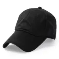 Gorra de béisbol de malla negra transpirable con ala ancha para protección solar - Circunferencia cabeza aprox. 56-59cm / Negro
