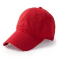 Gorra de béisbol de malla roja transpirable con ala ancha para el sol - Circunferencia cabeza aprox. 56-59cm / Rojo