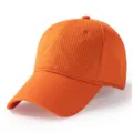 Gorra de béisbol de malla naranja transpirable con visera ancha para el verano al aire libre - Circunferencia cabeza aprox. 56-59cm / Naranja