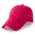 Gorra de béisbol de malla roja transpirable con visera larga, sombrero de sol de verano - Circunferencia cabeza aprox. 56-59cm / Rosa rojo