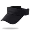 Visera de malla negra transpirable para deportes y protección solar - Se Adapta a 56-59cm Circunferencia de la Cabeza / Negro