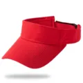 Visera de malla roja transpirable ideal para deportes de verano al aire libre y protección - Se Adapta a 56-59cm Circunferencia de la Cabeza / Rojo