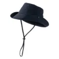 Cappello da sole blu scuro con cinturino antivento regolabile per la pesca all'aperto - 56-59cm (normal size) / Stile Fodera in Mesh con Coulisse / Blu navy
