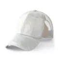 Gorra de béisbol de camuflaje gris con malla transpirable para actividades de verano - Circunferencia de la Cabeza 56-59cm (Talla Normal) / Estilo de 6 Paneles con Malla Posterior / Gris claro