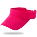 Visera de sol rosa en malla transpirable para deportes de verano y protección solar. - Se Adapta a 56-59cm Circunferencia de la Cabeza / Rosa rojo