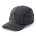 Cappellino da baseball a 5 pannelli grigio scuro leggero e traspirante per lo sport - 56-59cm (Taglia Normale) / Design C (Cima Morbida Classica) / Grigio