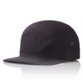 Breathable quick-dry 5-panel flat-brim cap in deep purple color for outdoor street style - Fits 56-60cm / Purple Coffee