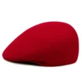 Classic retro red wool flat cap for men and women, stylish autumn winter painter beret hat. - One Size (56-58cm) / Pure Wool (No Drawstring) / Red