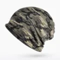 Unisex slouchy σκούφος παραλλαγής και περιλαίμιο snood για χειμερινή ζεστασιά σε εξωτερικό χώρο - Ένα μέγεθος / Πράσινο του Στρατού (Στυλ 9)