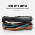 Warm multicolor striped neck gaiter with soft grey fleece lining for cold winter weather - Fleece Lined Style / Striped-Blue