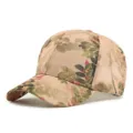 Stijlvolle baseballpet met bloemenprint, beige achtergrond en gedetailleerde bladpatronen - Stijl 7 / Roze Met Rode Bloemen