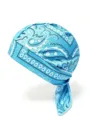 Cappello da pirata azzurro con motivo paisley in tessuto elastico per sport bandana moda - Taglia unica / Blu medio