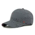 Trendy grijze honkbalpet met overal artistieke graffiti-letterprints in streetwear - Stijl 8 / donkergrijs