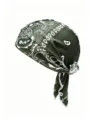 Cappello da pirata bandana paisley verde classico in tessuto elastico da ciclismo - Taglia unica / Verde Militare Scuro