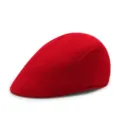 Vintage solid red corduroy flat cap for men and women classic newsboy ivy style hat - One Size / Red