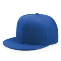 Gorra hip-hop azul sólido con visera plana ajustable para hombre y mujer de moda - Talla Adulto (56-60cm) / Azul Real