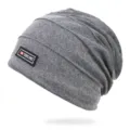 Gorro holgado gris vigoré con parche decorativo FONE-ART en el lateral. - Talla única / Estilo 2 / Gris
