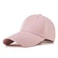 Adjustable pink baseball cap with an extended brim for enhanced outdoor sun protection - M Adjustable 56-59cm / Dark Pink