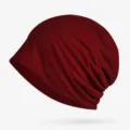 Gorro slouchy transpirable de algodón en color burdeos para hombre y mujer unisex - Talla única / Burdeos