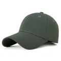 Casquette de baseball classique vert olive foncé à calotte profonde pour hommes et femmes - M (56-59cm) / Vert Militaire