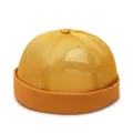 Bonnet docker jaune moutarde en maille respirante pour un style estival décontracté - 56-60cm / Jaune