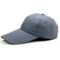 Gorra de béisbol gris de secado rápido con ala extendida para protección solar superior - L (59-62cm) / Secado Rápido Liso / Visera 11cm / Gris