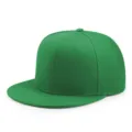 Berretto snapback verde tinta unita a tesa piatta per stile urban e cultura hip-hop - Verde