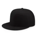 Cappello snapback nero classico a tesa piatta per un perfetto stile hip hop urbano. - Nero