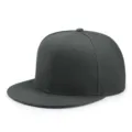 Cappello snapback a tesa piatta grigio scuro per uomo e donna stile street. - Grigio scuro