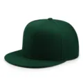 Cappello snapback classico verde scuro a tesa piatta stile hip hop streetwear per uomo - Verde Scuro