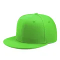Berretto da baseball snapback verde lime con visiera piatta per stile streetwear urbano - Verde fluorescente