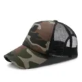 Klassieke camouflage mesh baseballpet met ademende achterkant voor zonbescherming - Verstelbaar (55-59cm) / Camo-Kleur 8