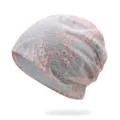 Berretto traspirante in pizzo rosa da donna, elegante foulard sottile per la primavera - Taglia Unica - Elastico / Stile 12 / Rosa