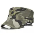 Cappello militare classico mimetico giungla con ricamo U.S. Air Force e dettagli rifiniti - Regolabile (56-60cm) / Stile 4 - Mimetico