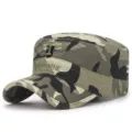 Berretto militare mimetico da uomo con ricami Airborne e Assault per uno stile casual sport - Regolabile (56-60cm) / Stile 11 - Mimetico