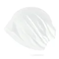 Bonnet slouchy léger en coton blanc pour hommes et femmes, style respirant SKU - Taille unique / Blanc